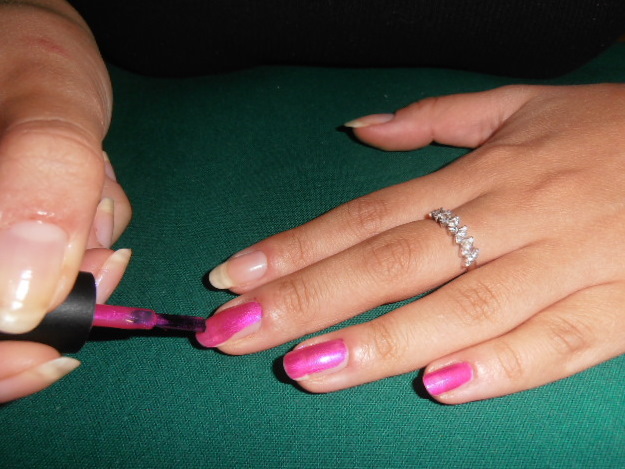 Unghie rosa peonia (3)