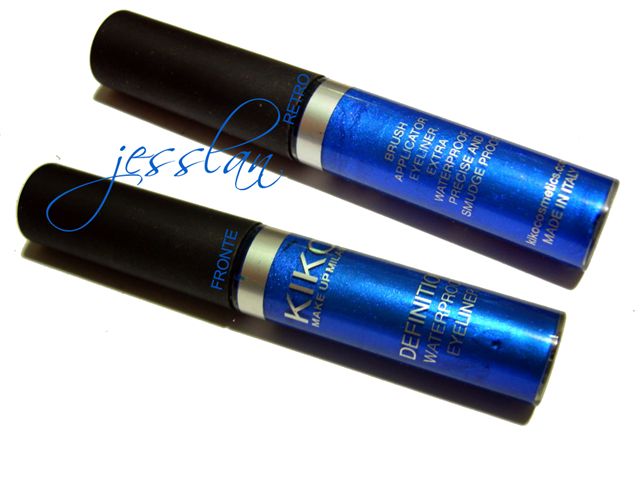 Kiko eyeliner waterproof blu elettrico #4