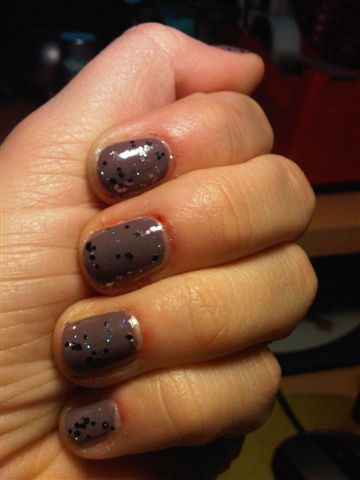 malva + glitter topper