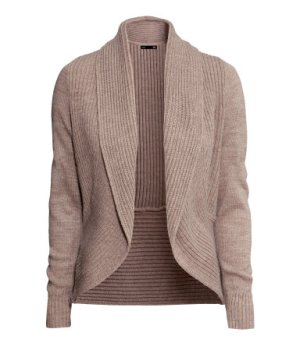 H&M - Cardigan collo a scialle beige - 19.95€