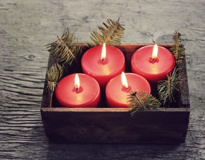 DIY Xmas Candles
