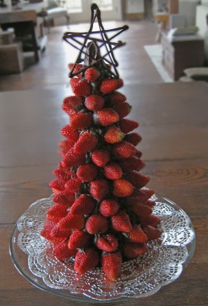 Strawberry Chocolate Christmas Tree