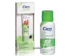 Cien contorno occhi e schiuma talloni