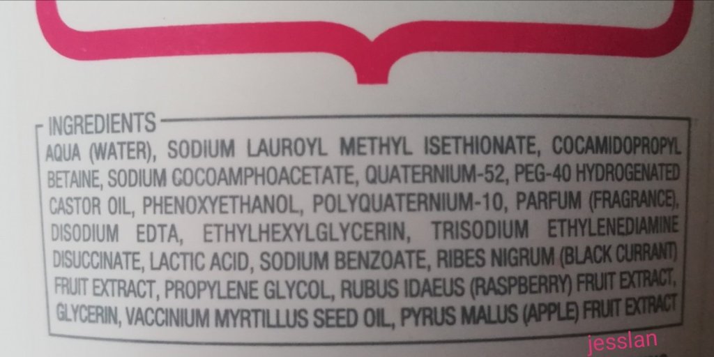 Alfaparf - Shampoo berries and apple - inci