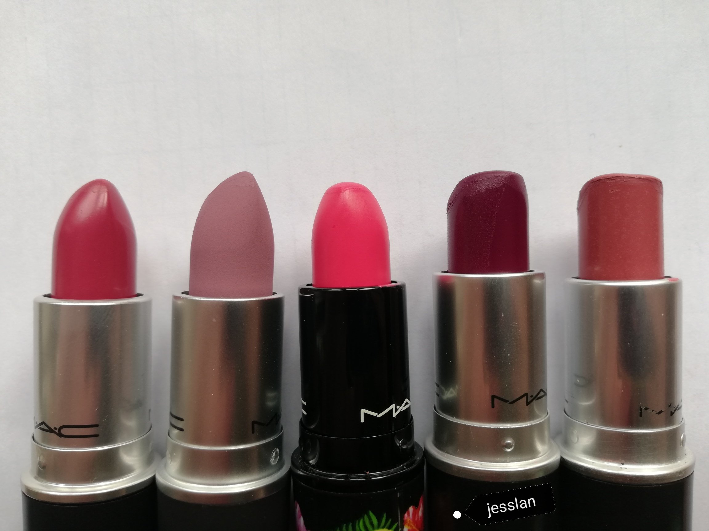 Mac Cosmetics - Craving, Ripened, Love at first bite, Rebel, Twig